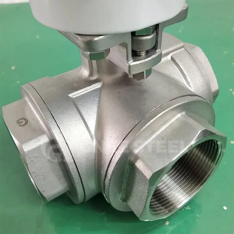 3-краки Л-порт куглични вентил